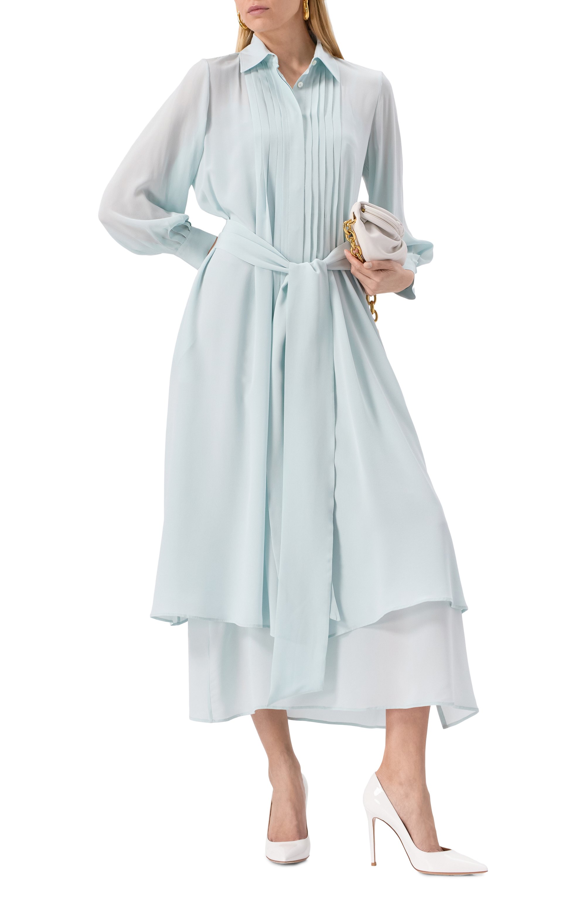 Шелковое платье KITON, арт. D57319K0967E02_SET, фото 2