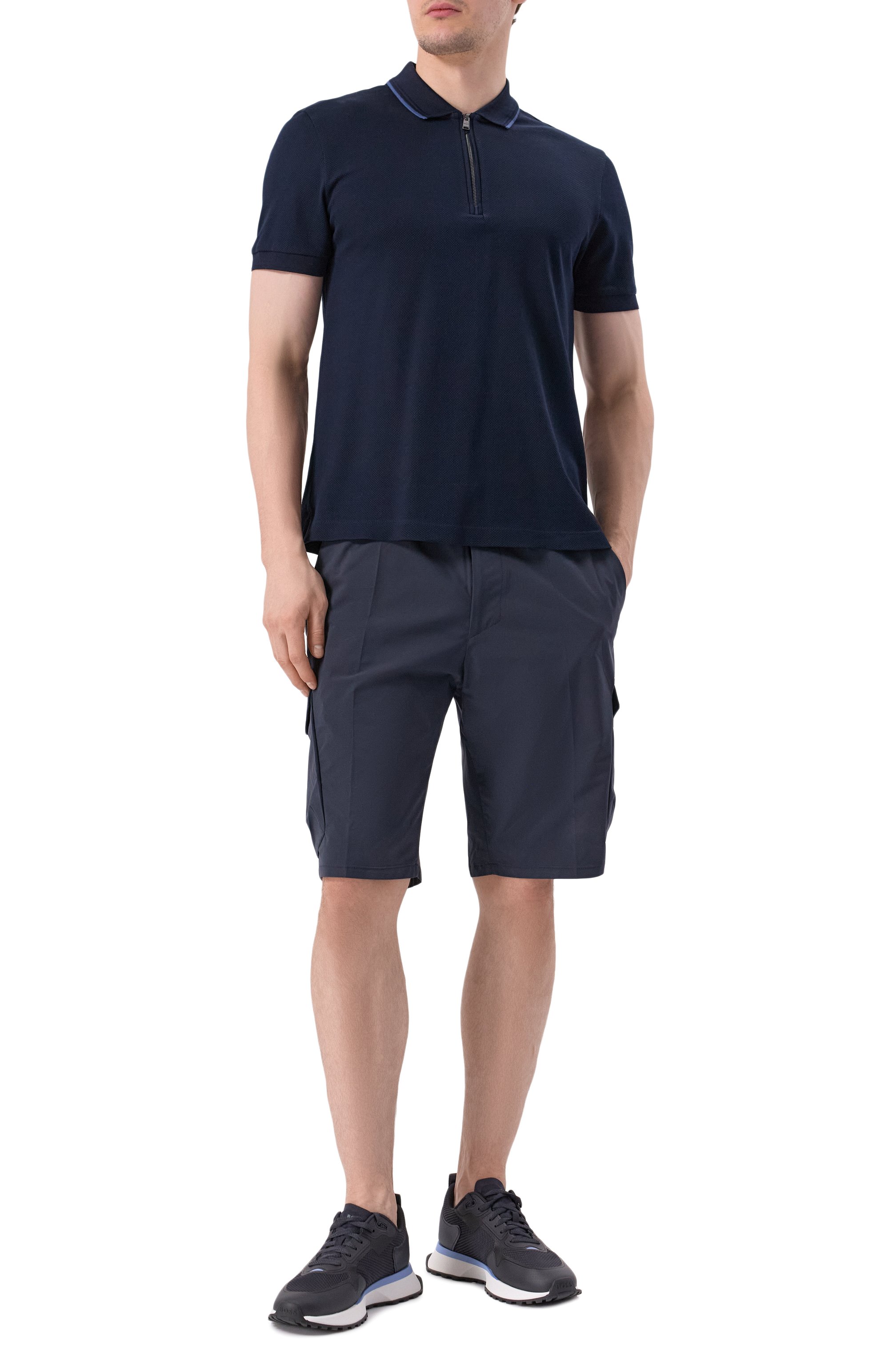 Хлопковое поло BOSS, арт. 50532612, фото 2