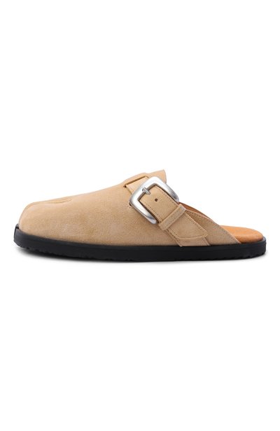 Замшевые сабо tabi MAISON MARGIELA бежевого цвета по цене 132000 руб., арт. S58WP0316/P9026, фото 4 Замшевые сабо tabi MAISON MARGIELA, арт. S58WP0316/P9026, фото 4