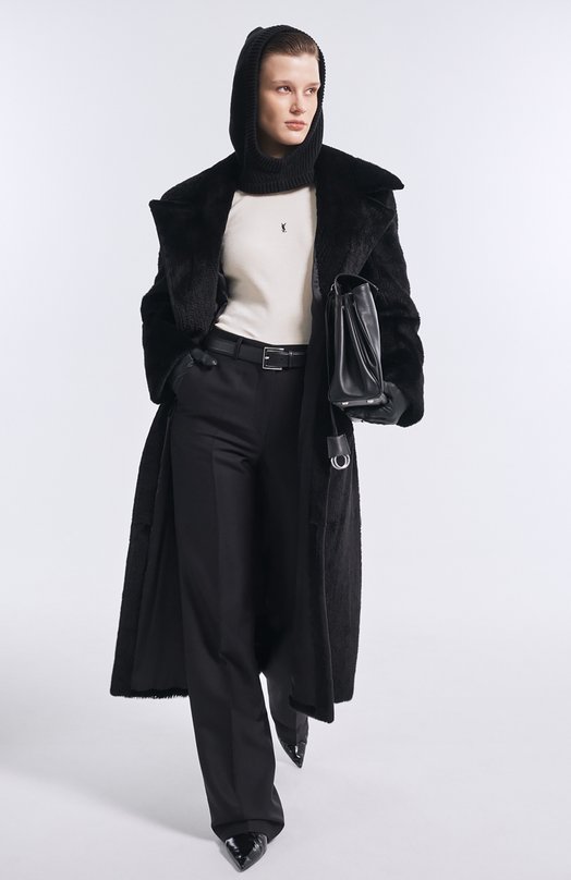 Хлопковая майка Saint Laurent 823603/Y37EC Кремовый  823603/Y37EC Фото 6