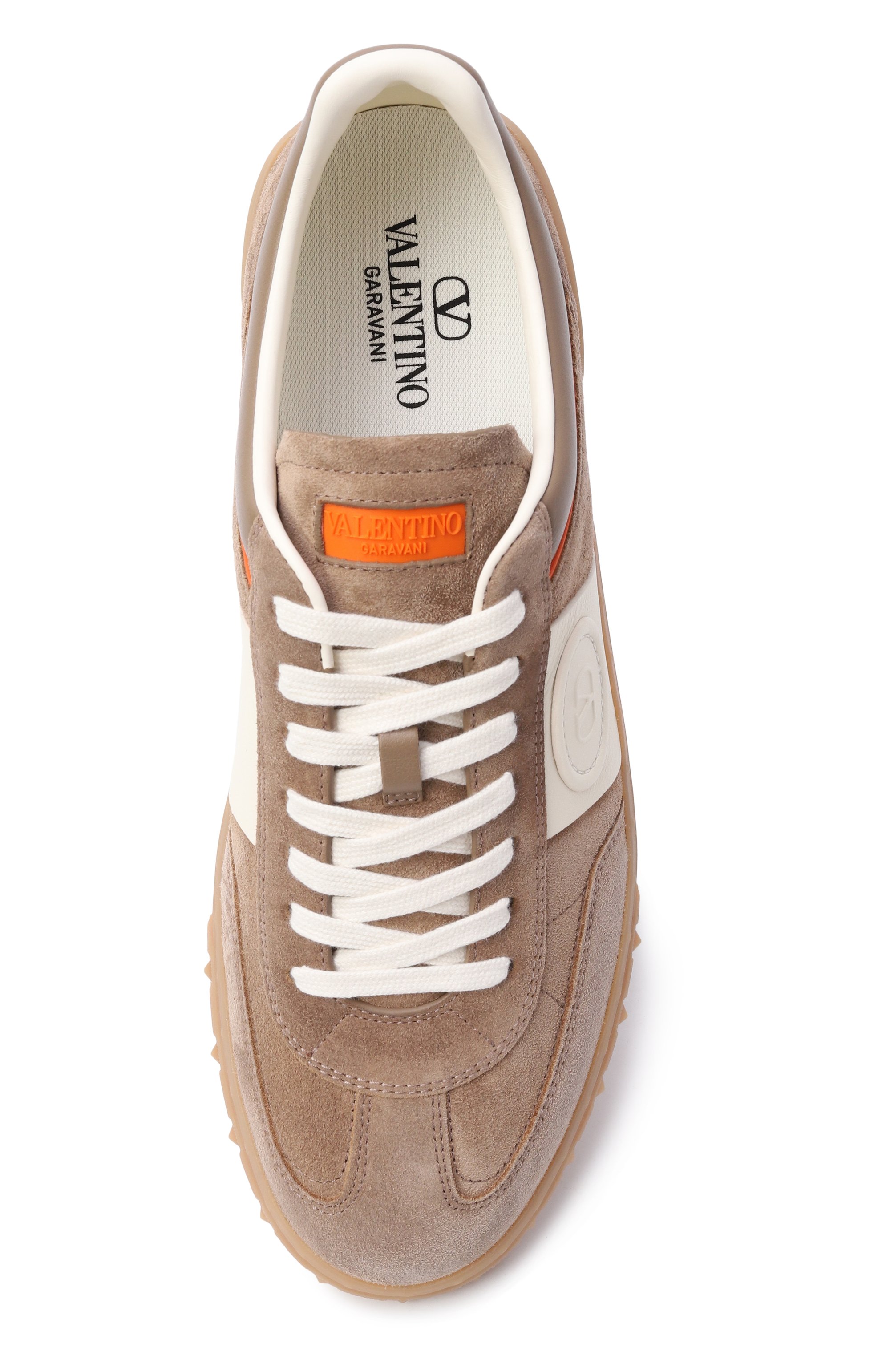 Замшевые кеды upvillage VALENTINO темно-бежевого цвета по цене 85600 руб., арт. 8Y2S0H77/LAL, фото 6 Замшевые кеды upvillage VALENTINO, арт. 8Y2S0H77/LAL, фото 6