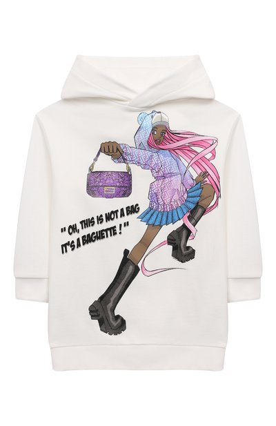 Хлопковое платье FENDI, арт. JFB611/5V0/4-6