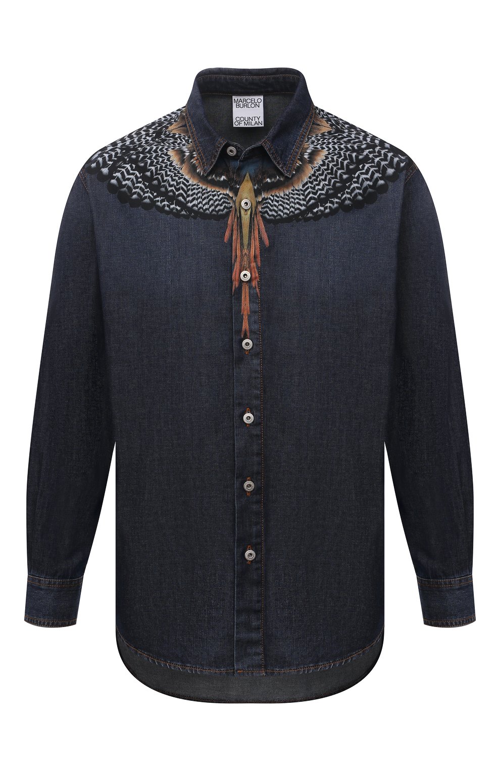 Джинсовая рубашка MARCELO BURLON, арт. CMYD014S21DEN001, фото 1