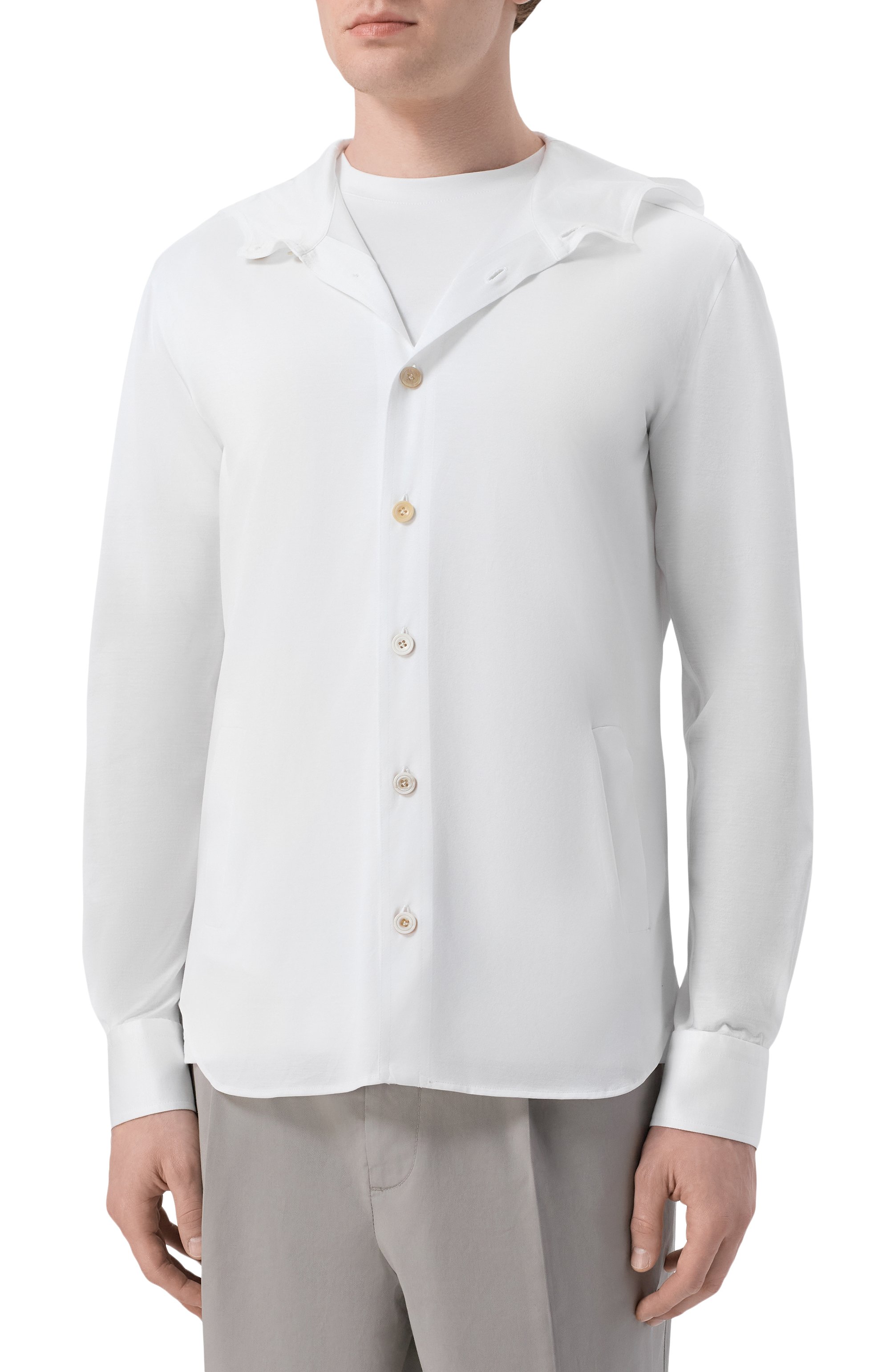 Хлопковая рубашка KITON, арт. UMCMARH09665, фото 3