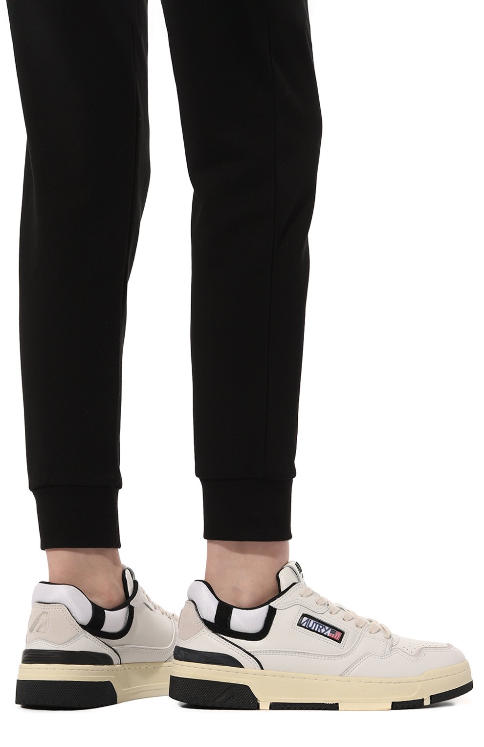 Кожаные кеды clc AUTRY белого цвета по цене 22500 руб., арт. A1UNR0LWMM04, фото 3 Кожаные кеды clc AUTRY, арт. A1UNR0LWMM04, фото 3