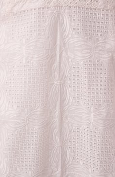 Женское платье GIAMBATTISTA VALLI белого цвета, арт. 25SSPVCL5223-25BR0 | Фото 6 (Материал сплава: Проставлено; Длина Ж (юбки, платья, шорты): Мини; Драгоценные камни: Проставлено; Рукава: Длинные; Женское Кросс-КТ: Платье-одежда; Случай: Повседневный; Стили: Кэжуэл; Материал внешний: Хлопок, Синтетический материал)