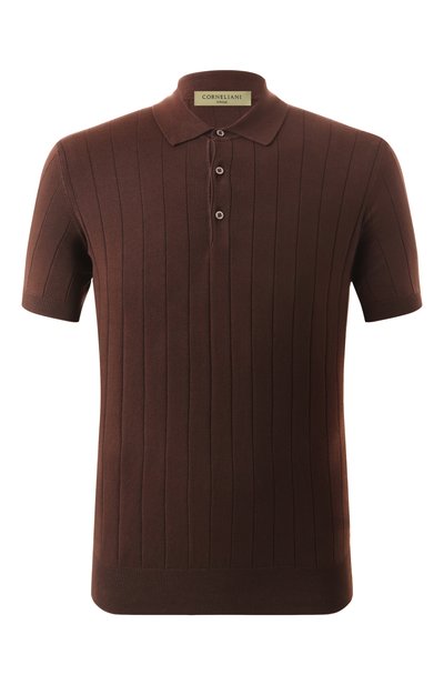 Мужская хлопковое поло CORNELIANI, арт. 25M512-2525153