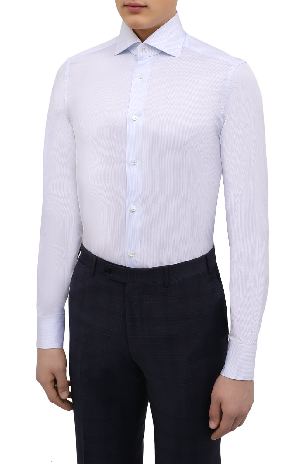 Хлопковая сорочка ZEGNA, арт. 301005/9MS0BA, фото 3