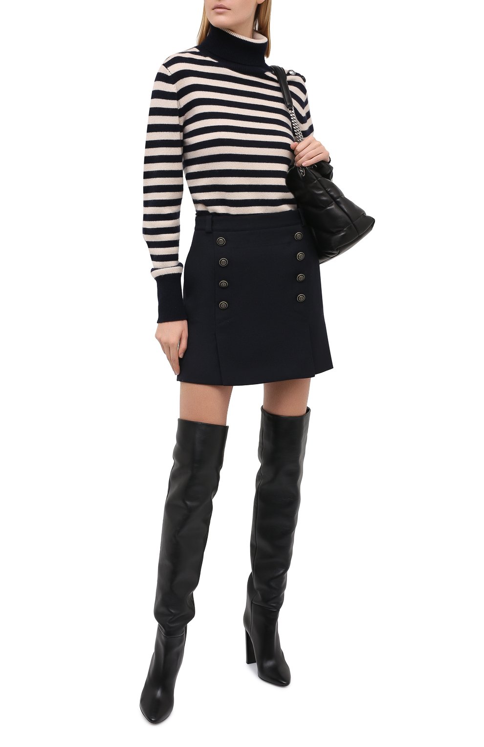 Шерстяная юбка SAINT LAURENT, арт. 625253/Y221W, фото 2