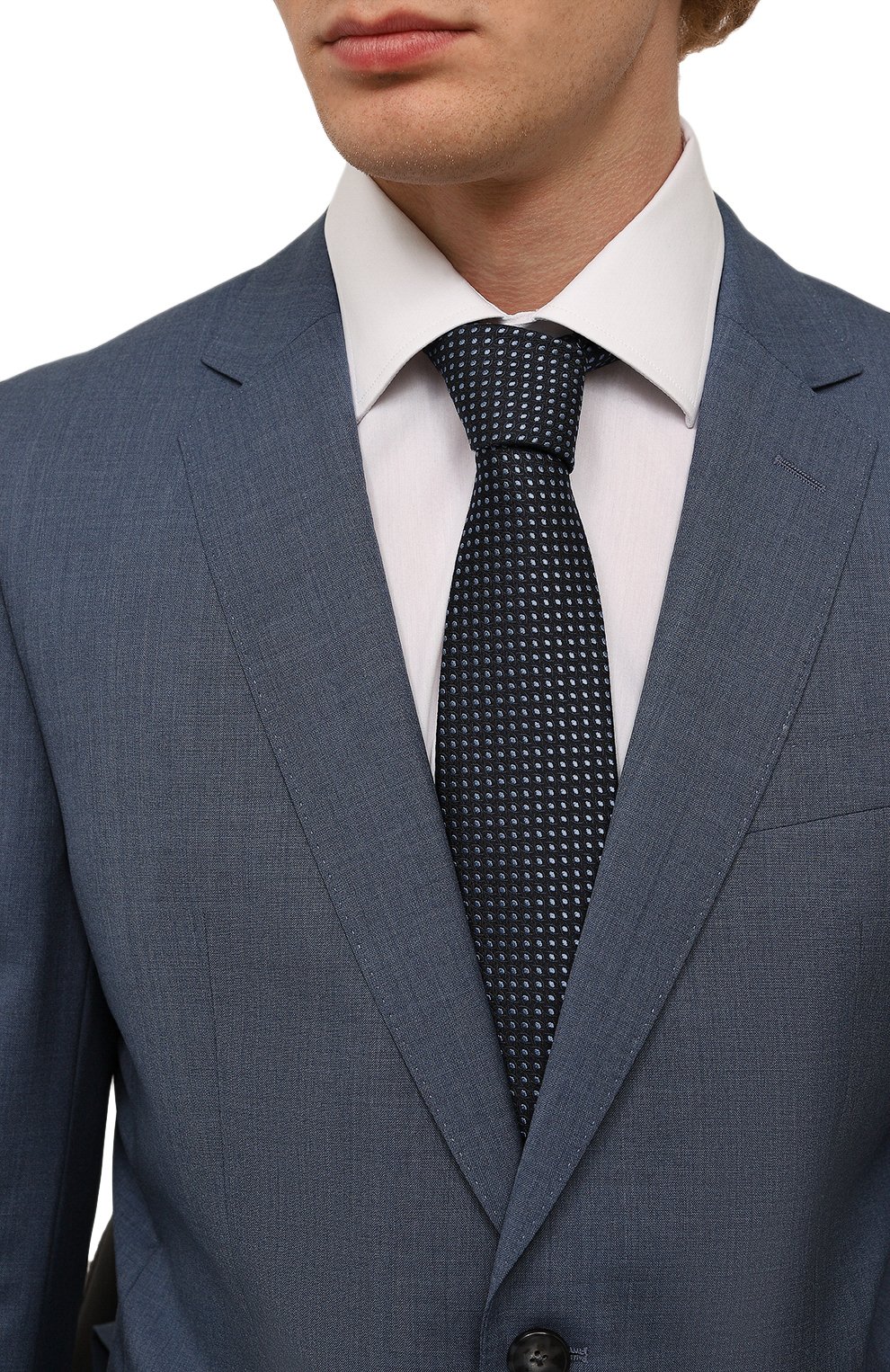 Галстук из шелка и шерсти KITON, арт. UCRVKPC08H37, фото 2