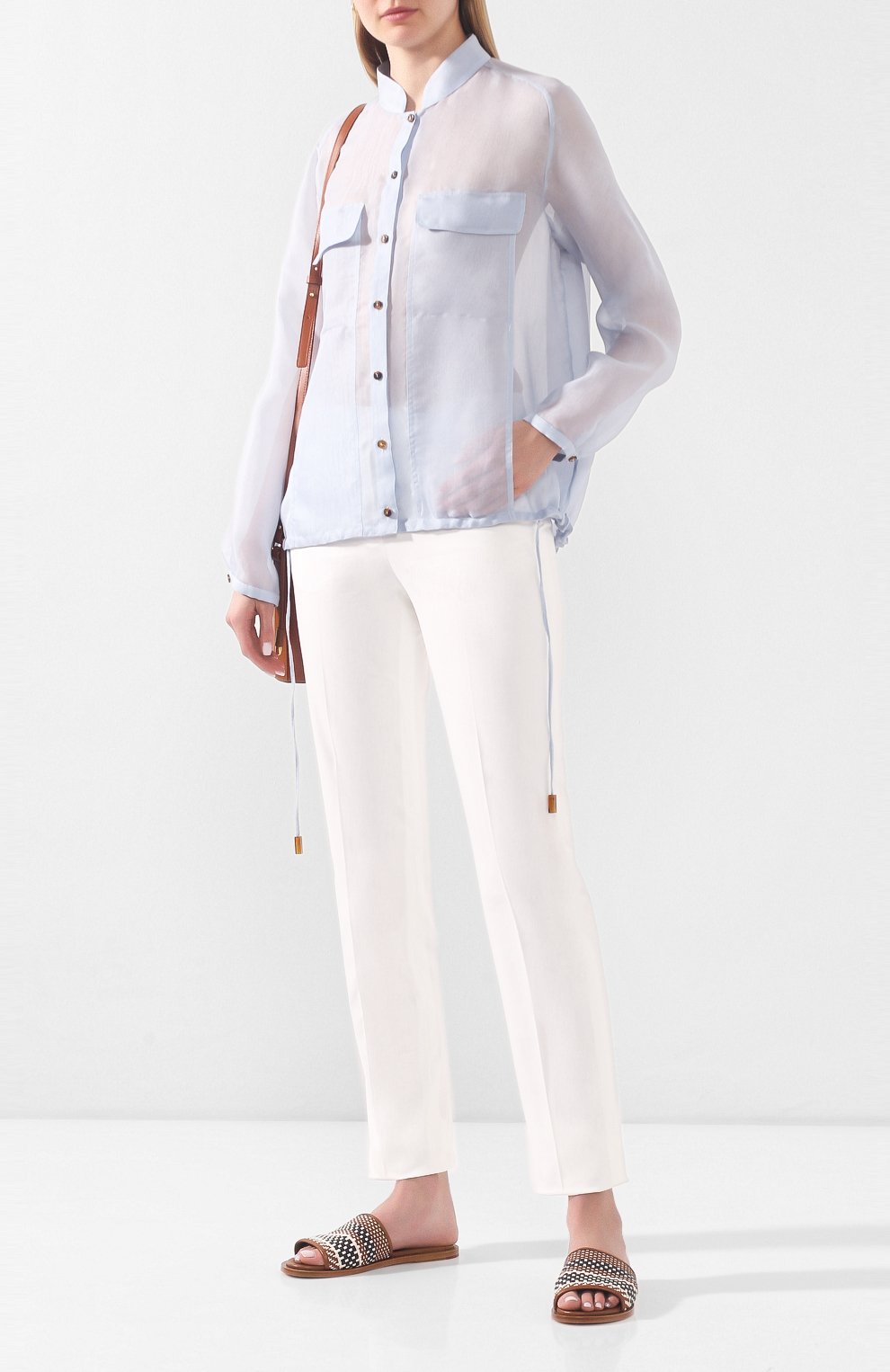 Рубашка из смеси шелка и хлопка GIORGIO ARMANI, арт. 0SHCCZ21/TZ492, фото 2