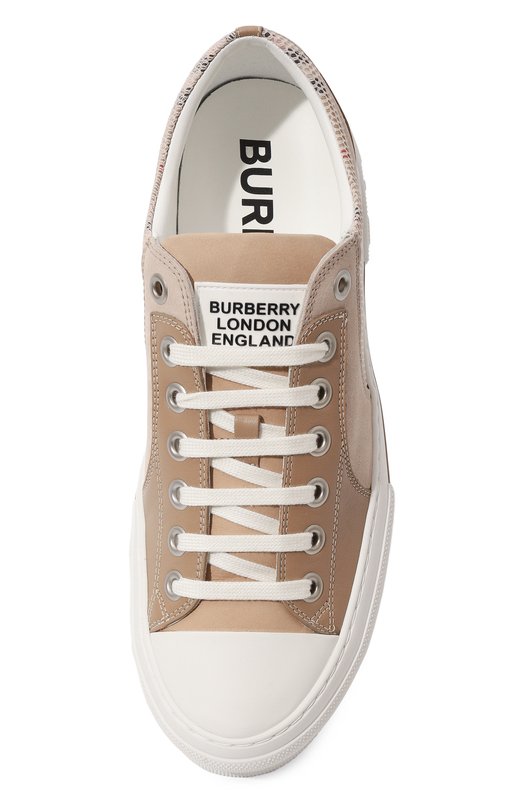 фото Комбинированные кеды kai burberry