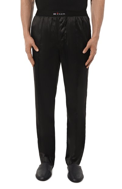 Шелковые домашние брюки KITON, арт. UNWT004K0749D, фото 3