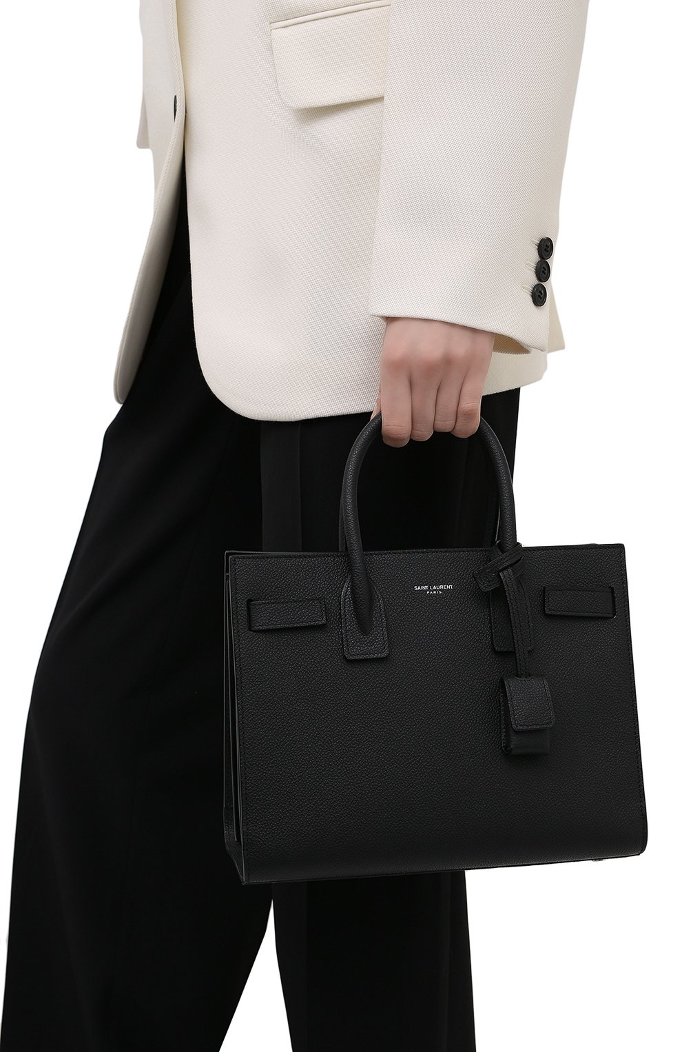 Сумка sac de jour baby SAINT LAURENT черного цвета по цене 299500 руб., арт. 421863/B681N, фото 2 Сумка sac de jour baby SAINT LAURENT, арт. 421863/B681N, фото 2