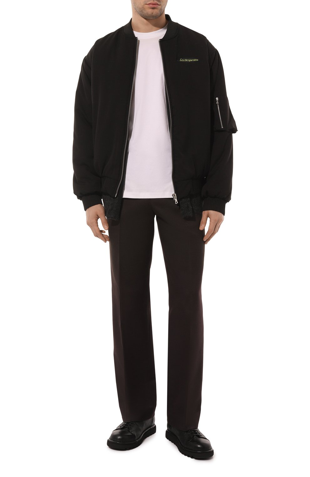 Брюки GOLDEN GOOSE DELUXE BRAND темно-коричневого цвета по цене 58900 руб., арт. GMP01150/P00069490110, фото 2 Брюки GOLDEN GOOSE DELUXE BRAND, арт. GMP01150/P00069490110, фото 2