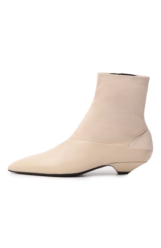 Кожаные ботильоны Beak 25 Sergio Rossi B11570/MFL360 Кремовый  B11570/MFL360 Фото 4