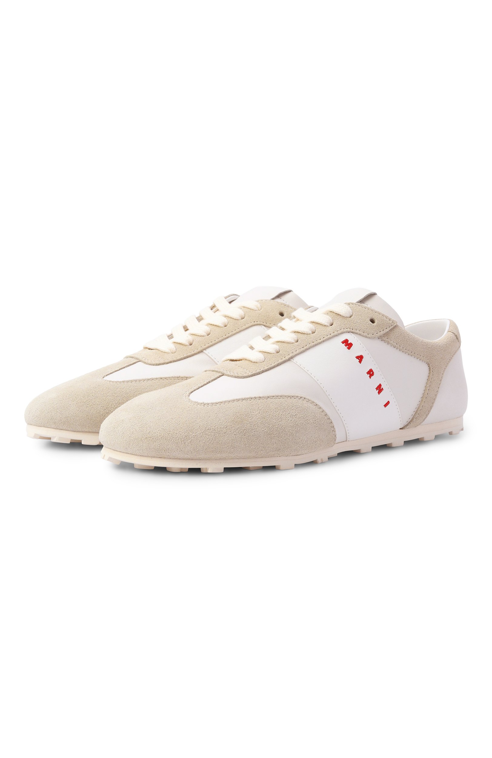 Кожаные кроссовки softy soccer MARNI, арт. SNZW020400/P1802, фото 1