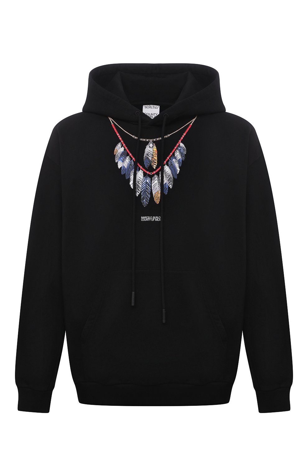 Хлопковое худи MARCELO BURLON, арт. CMBB040S21FLE002, фото 1