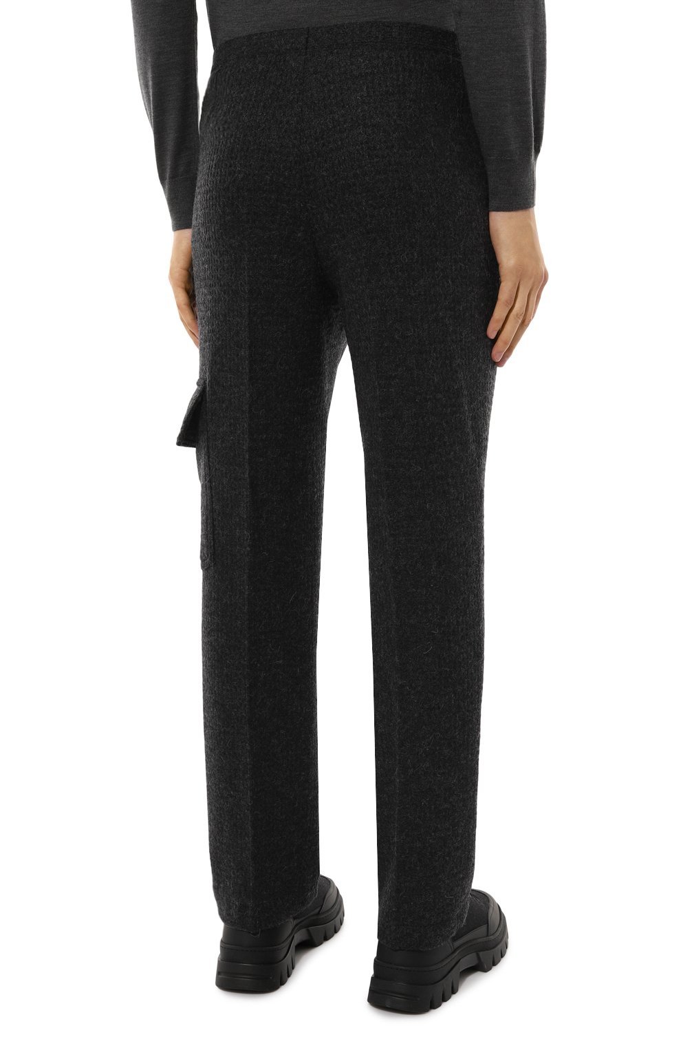 Шерстяные брюки KITON темно-серого цвета по цене 160500 руб., арт. UMM0523H0908006, фото 4 Шерстяные брюки KITON, арт. UMM0523H0908006, фото 4