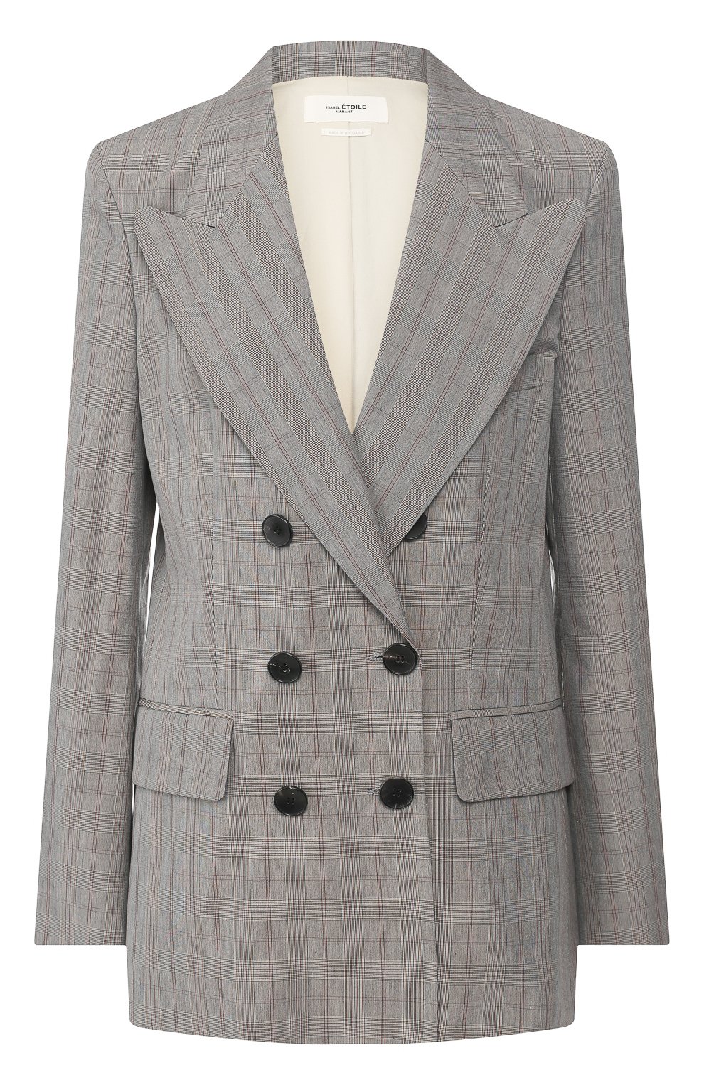 Жакет из смеси хлопка и вискозы ISABEL MARANT ETOILE серого цвета по цене 41550 руб., арт. VE0872-19P009E/ILIANE, фото 1 Жакет из смеси хлопка и вискозы ISABEL MARANT ETOILE, арт. VE0872-19P009E/ILIANE, фото 1