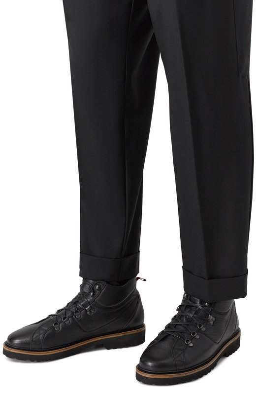 Кожаные ботинки Kiton USSA175N0012608 Чёрный  USSA175N0012608 Фото 3