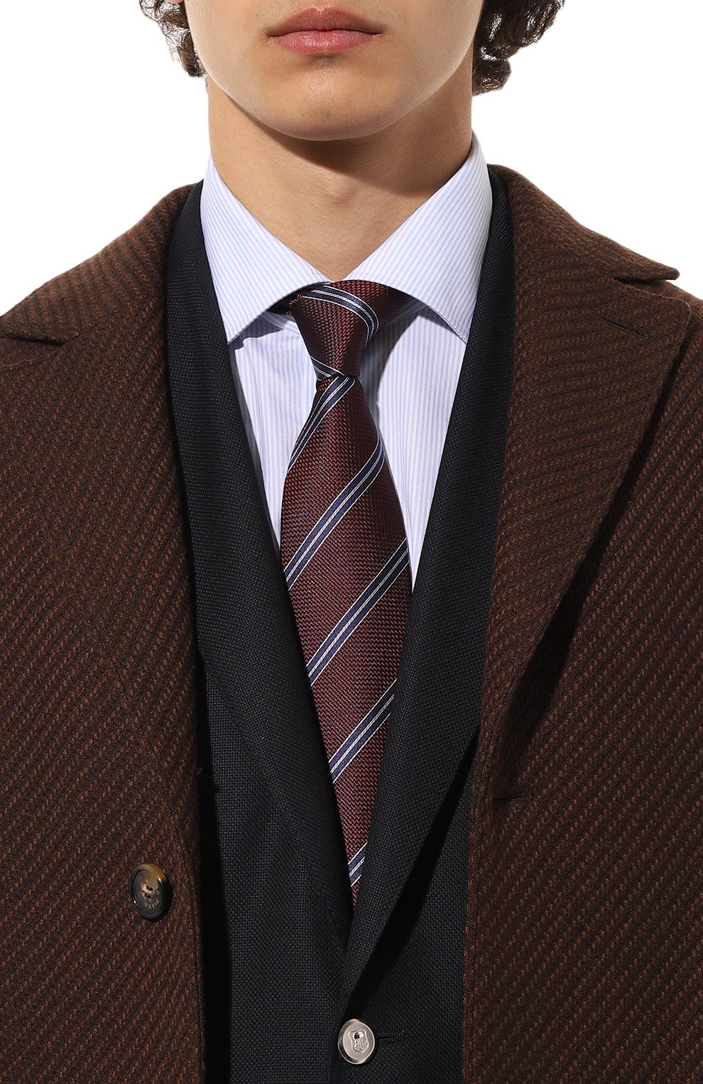 Шелковый галстук CORNELIANI, арт. 92U302-3820306, фото 2