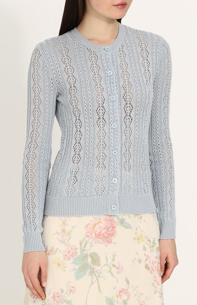 Кардиган фактурной вязки из смеси льна и кашемира RALPH LAUREN, арт. 290698926, фото 3