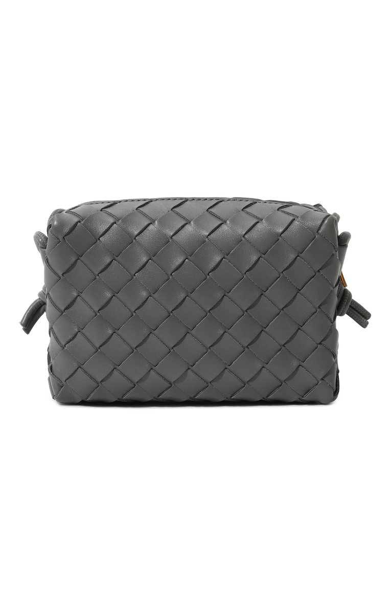 Женская сумка loop mini BOTTEGA VENETA серого цвета, арт. 680254/V1G11 | Фото 1 (Материал: Натуральная кожа; Размер: mini; Ремень/цепочка: На ремешке)