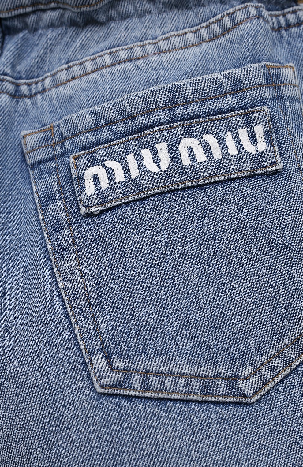Джинсовые шорты MIU MIU, арт. GWP343-1SXP-F0013, фото 5