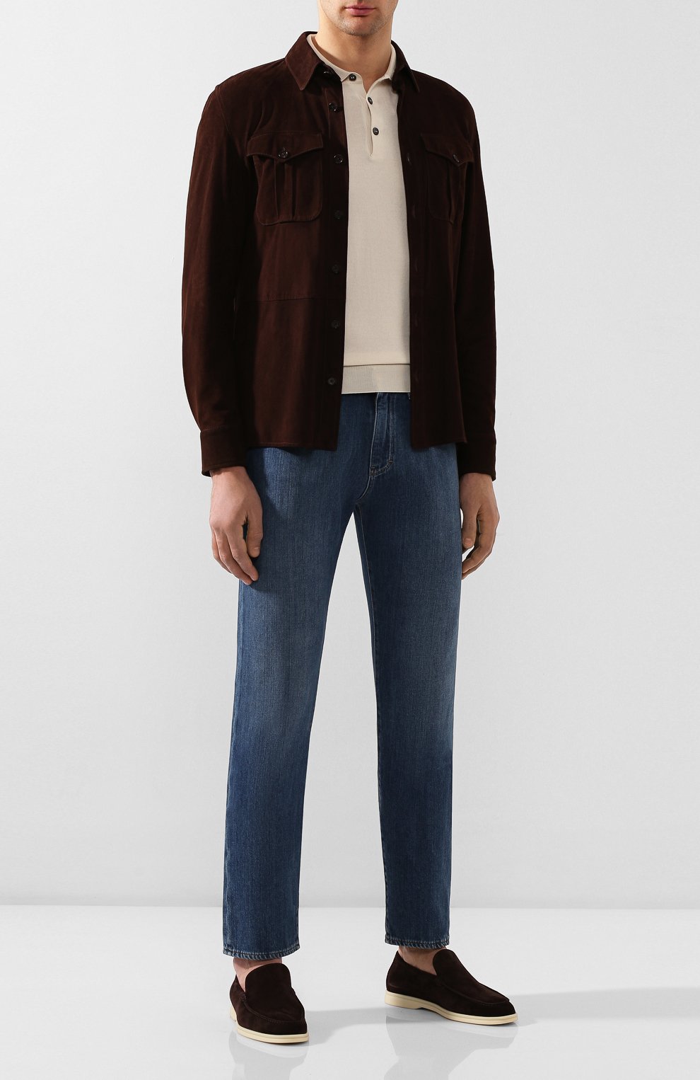 Замшевая рубашка RALPH LAUREN, арт. 790654923, фото 2