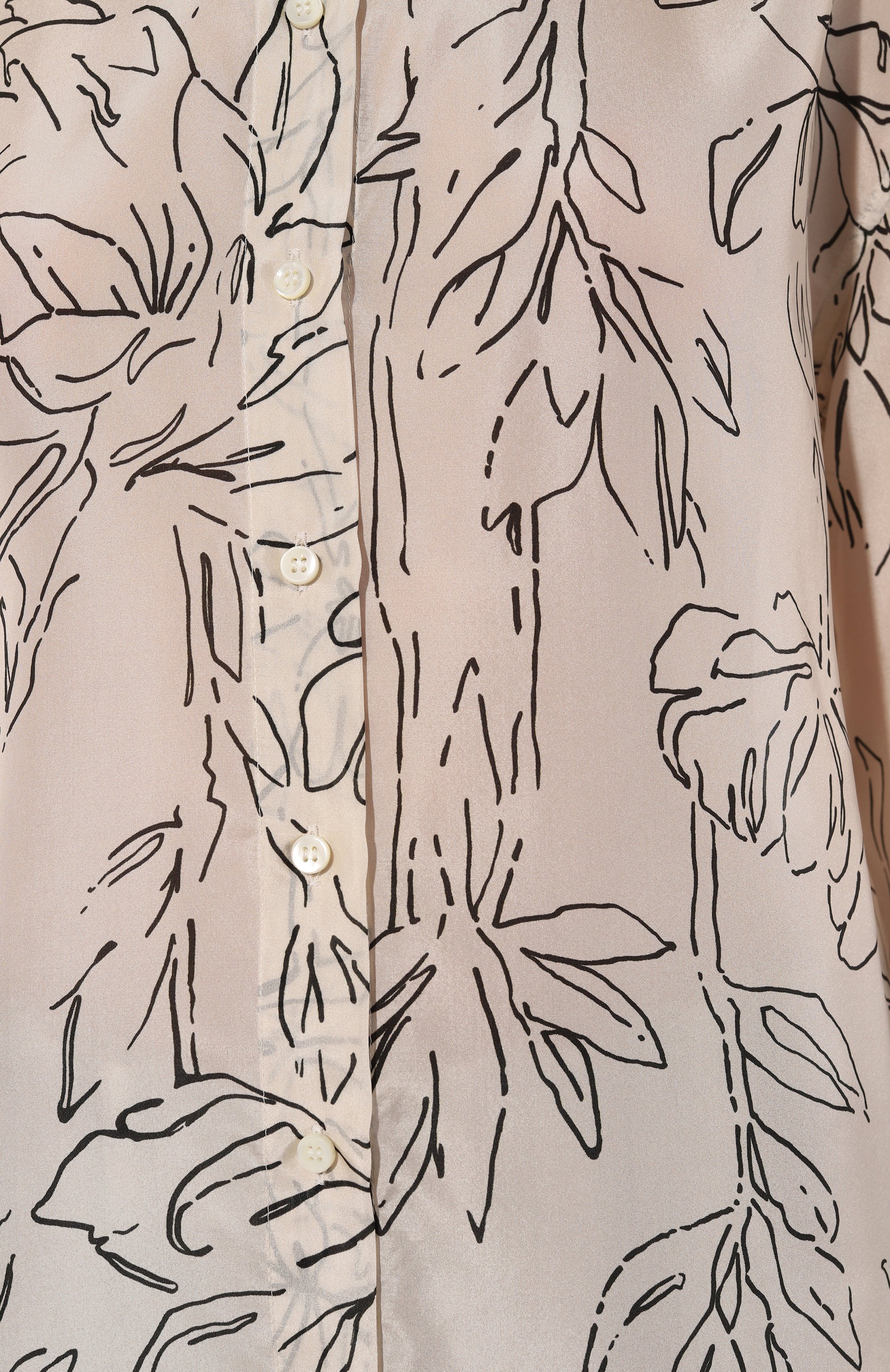 Шелковая блузка BRUNELLO CUCINELLI кремового цвета по цене 188500 руб., арт. ML940MK996, фото 5 Шелковая блузка BRUNELLO CUCINELLI, арт. ML940MK996, фото 5