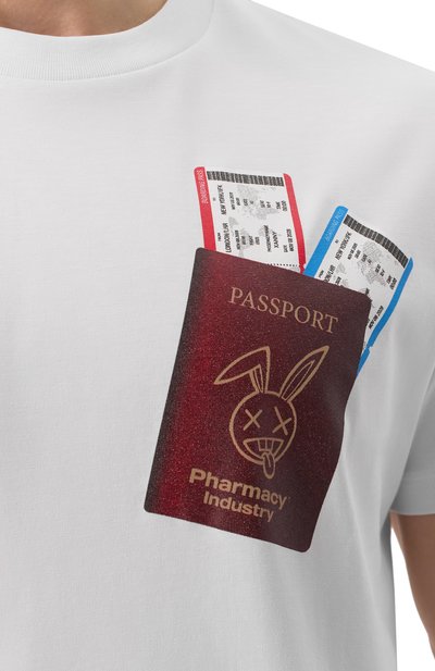 Хлопковая футболка PHARMACY INDUSTRY, арт. PHABM00201, фото 5