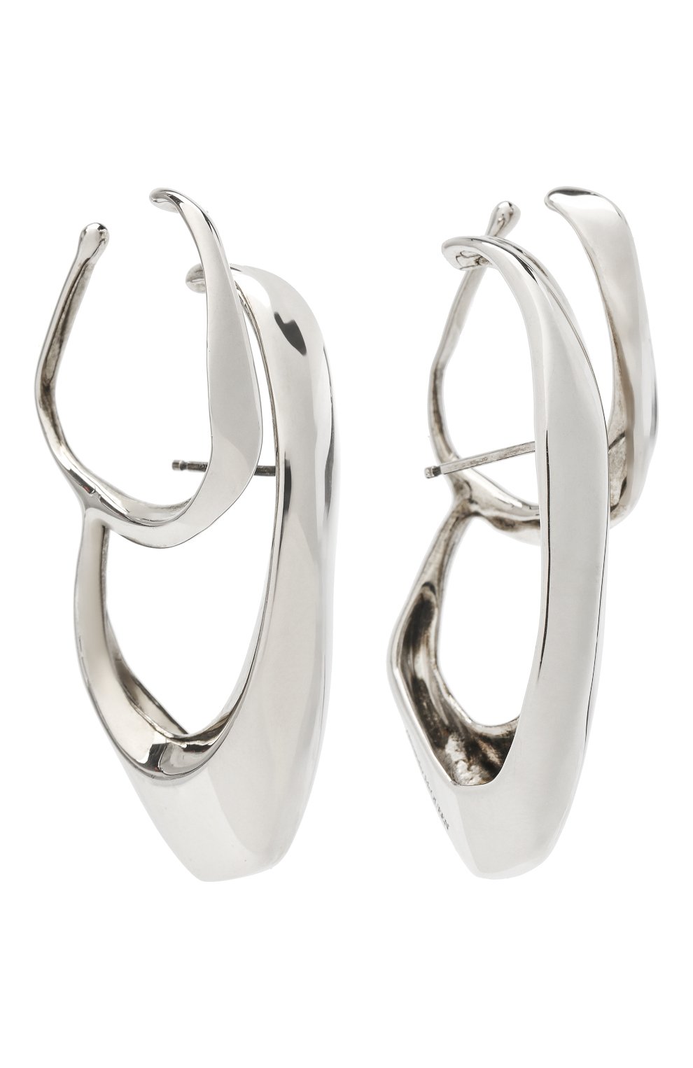 Серьги ALEXANDER MCQUEEN серебряного цвета по цене 72150 руб., арт. 630091/J160Y, фото 3 Серьги ALEXANDER MCQUEEN, арт. 630091/J160Y, фото 3