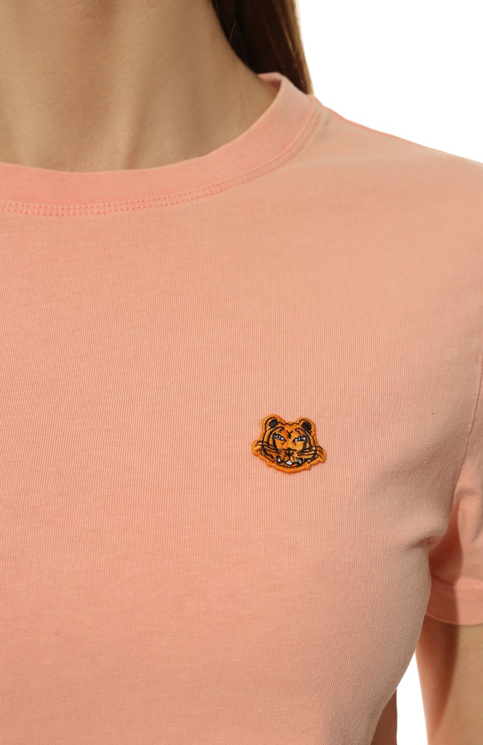 Хлопковая футболка KENZO розового цвета по цене 15950 руб., арт. FC52TS8434CJ, фото 5 Хлопковая футболка KENZO, арт. FC52TS8434CJ, фото 5