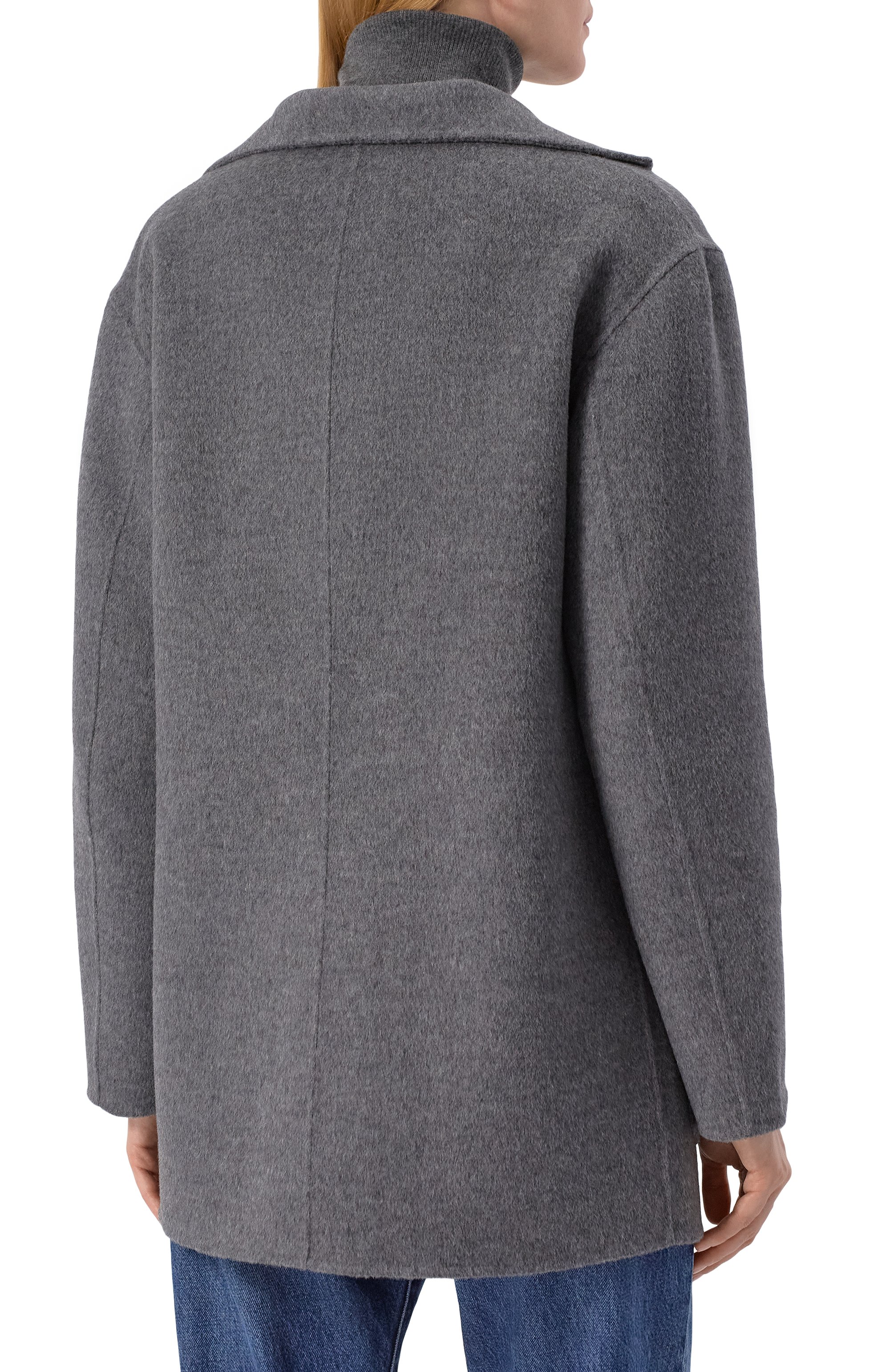 Шерстяное полупальто TOTEME, арт. 242-WR01613-FB0006, фото 4