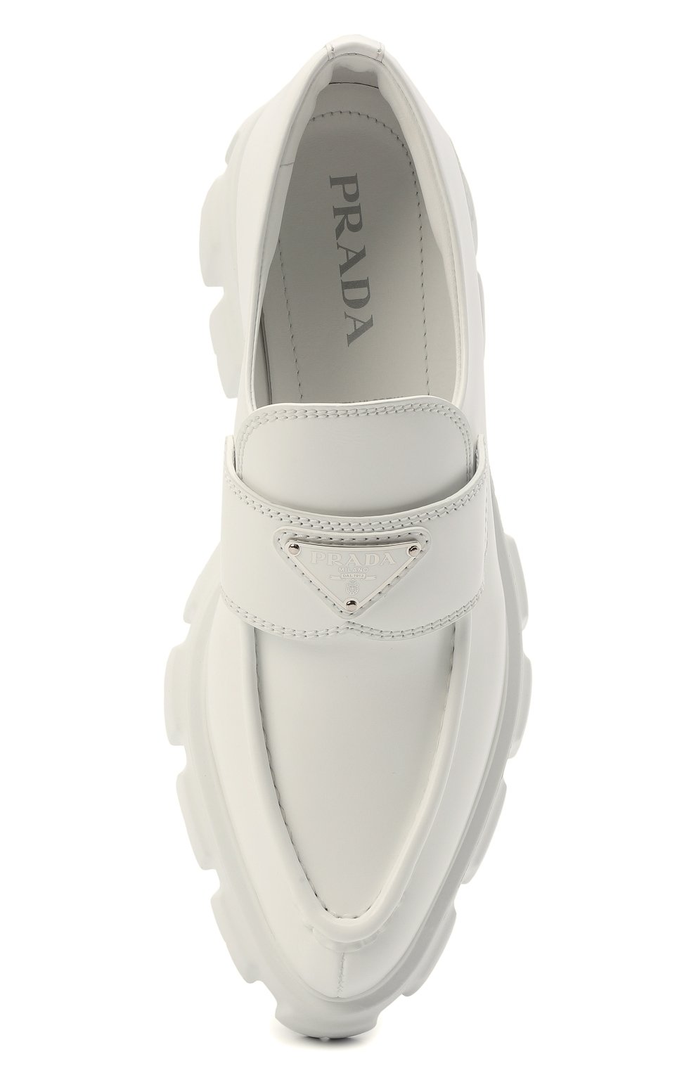 Кожаные лоферы monolith PRADA, арт. 1D663M-055-F0009-055, фото 6