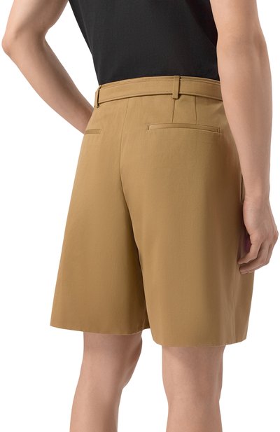 Хлопковые шорты SAINT LAURENT бежевого цвета по цене 191500 руб., арт. 860929/Y7I14, фото 4 Хлопковые шорты SAINT LAURENT, арт. 860929/Y7I14, фото 4