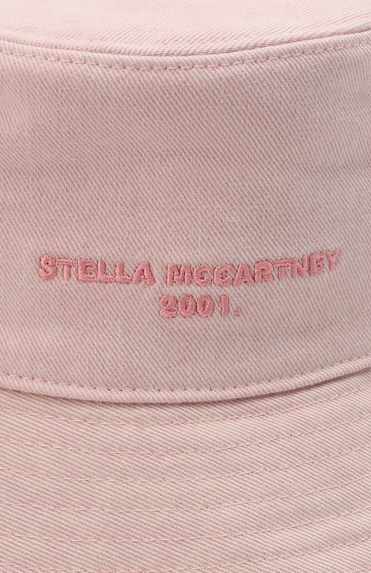 Женская хлопковая панама STELLA MCCARTNEY светло-розового цвета, арт. 7V0011/W70037 | Фото 4 (Материал: Хлопок, Текстиль; Материал сплава: Проставлено; Нос: Не проставлено; Региональные ограничения белый список (Axapta Mercury): Не проставлено)