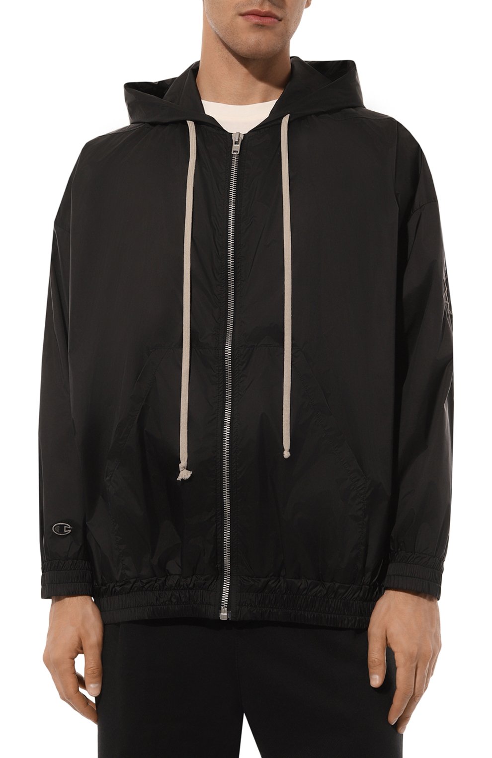 Бомбер rick owens x champion RICK OWENS черного цвета по цене 61550 руб., арт. CM01D0632/CHNY, фото 3 Бомбер rick owens x champion RICK OWENS, арт. CM01D0632/CHNY, фото 3