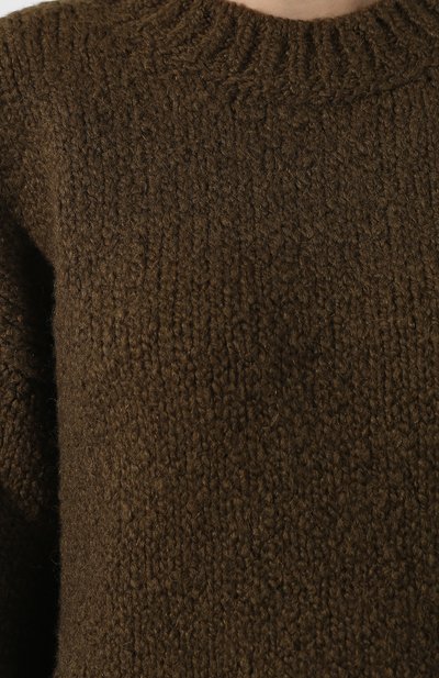 Шерстяной пуловер BOTTEGA VENETA зеленого цвета по цене 94200 руб., арт. 542671/VEWV0, фото 5 Шерстяной пуловер BOTTEGA VENETA, арт. 542671/VEWV0, фото 5