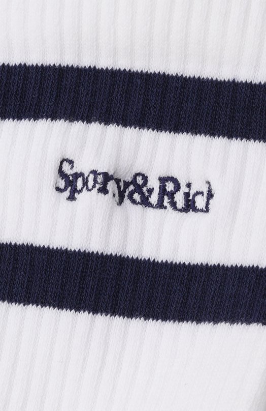 Хлопковые носки Sporty and Rich S0521WH Белый  S0521WH Фото 2