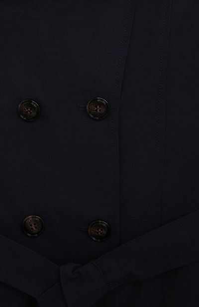 Хлопковый тренч MAX&CO темно-синего цвета по цене 25450 руб., арт. MX0011-MX003, фото 3 Хлопковый тренч MAX&CO, арт. MX0011-MX003, фото 3