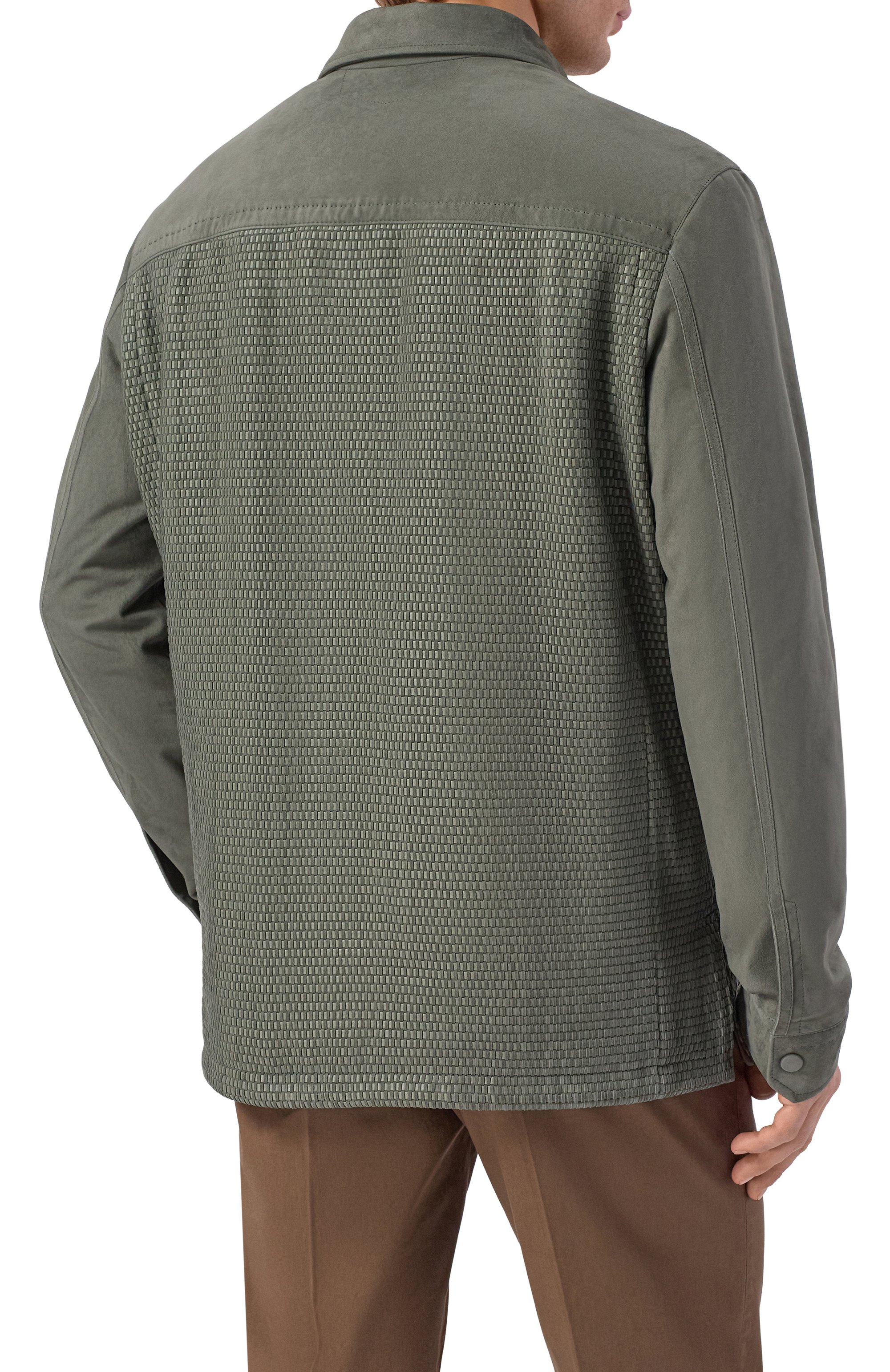 Замшевая куртка-рубашка ZILLI, арт. ATIS00M1007VBRL00, фото 4