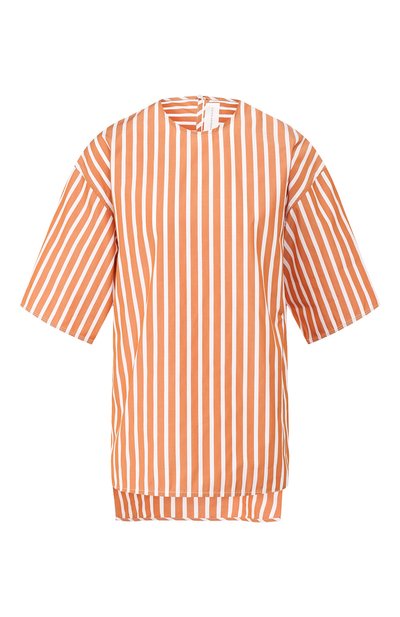 Женский хлопковый топ VICTORIA BECKHAM, арт. TP TSH 1828 MSS19 PIQUE STRIPE