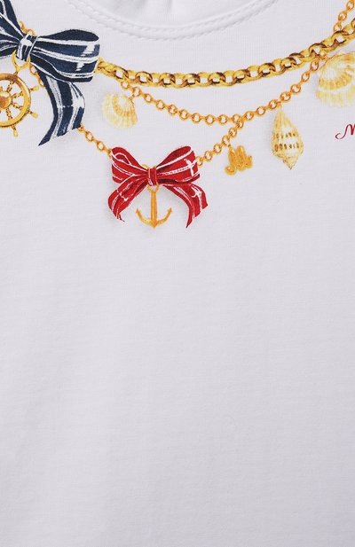 Хлопковая футболка MONNALISA, арт. 317614SZ, фото 3