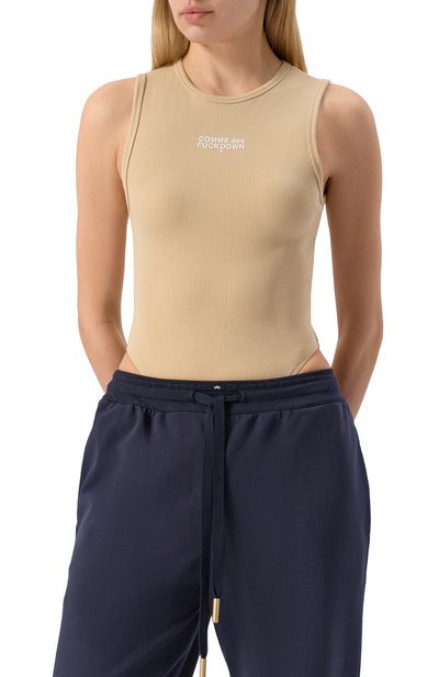 Хлопковое боди COMME DES FUCKDOWN, арт. CFABW01244, фото 3