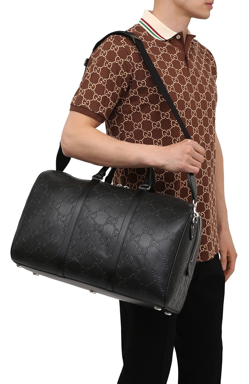 Кожаная дорожная сумка GUCCI, арт. 625768/1W3CN, фото 5