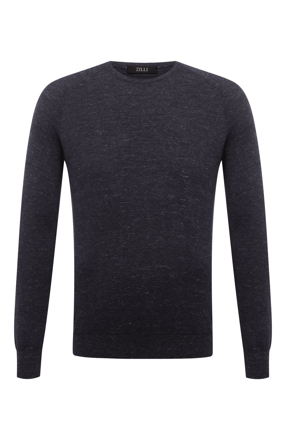 Джемпер из шелка и хлопка ZILLI темно-синего цвета по цене 119000 руб., арт. KRN003M0345VHEMS0, фото 1 Джемпер из шелка и хлопка ZILLI, арт. KRN003M0345VHEMS0, фото 1