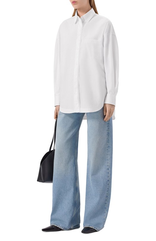 Хлопковая рубашка BOSS Orange 50553532 Белый  50553532 Фото 2