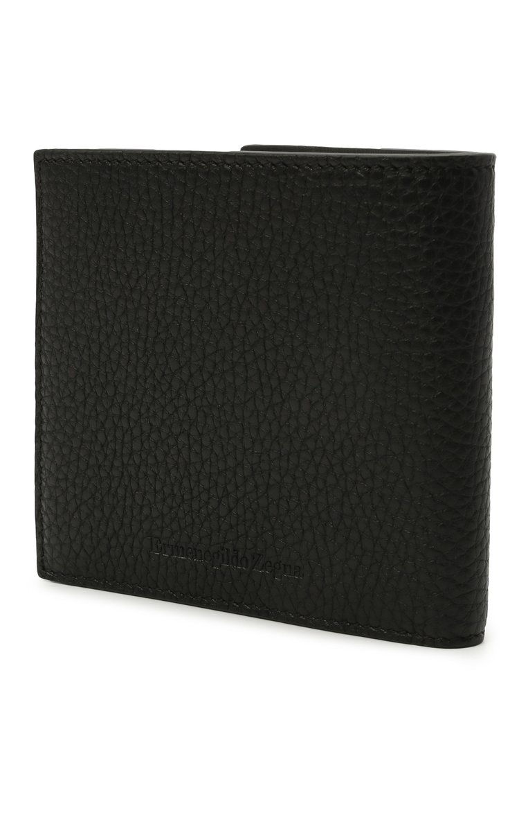 Мужской кожаное портмоне ZEGNA черного цвета, арт. E1155W-LHDAI | Фото 2 (Материал: Натуральная кожа; Нос: Не проставлено)